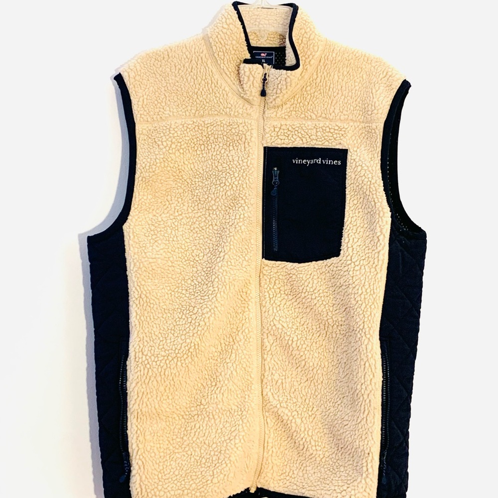 Mens Vineyard Vines Tan Wool Vest